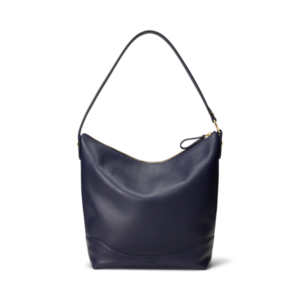 Gro&szlig;e Leder-Beuteltasche Tasha Lauren in Edles Lila 4