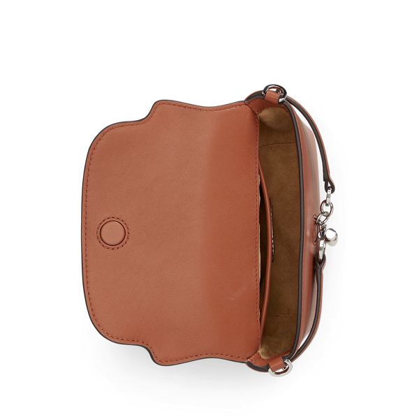 Red Terracotta Leather Small Blaike Crossbody Bag Lauren 4