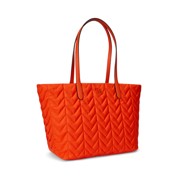 Extragro&szlig;e gesteppte Tragetasche Stevie Lauren in D&auml;mmerungs-Orange 3