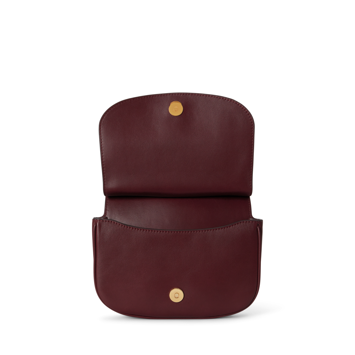 Женская сумка Ralph Lauren Leather Medium Marcy Crossbody, цвет: Тёмный гранатовый — фото 3