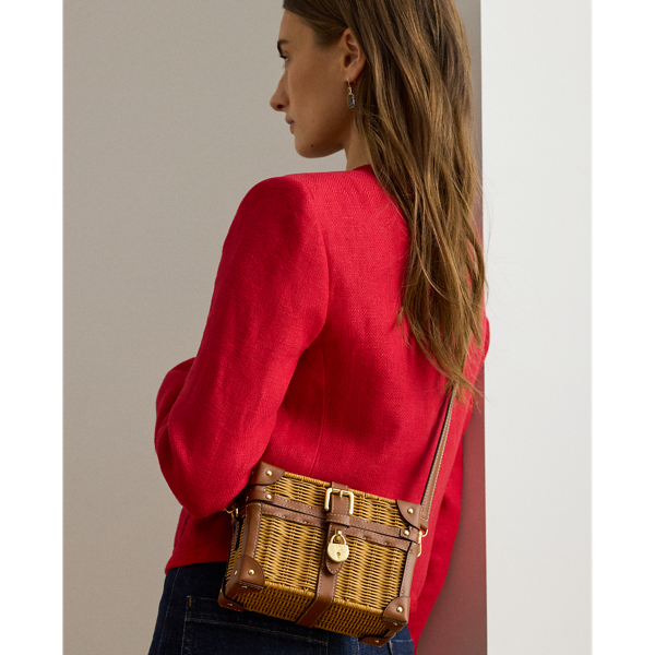 Light Walnut/Lauren Tan Rattan Small Tanner Luggage Crossbody Lauren 8
