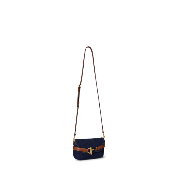 Vayra Wash/Lauren Tan Washed Denim Small Blaike Crossbody Bag Lauren 3