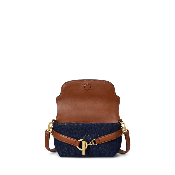 Vayra Wash/Lauren Tan Washed Denim Small Blaike Crossbody Bag Lauren 5