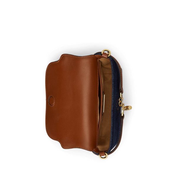 Vayra Wash/Lauren Tan Washed Denim Small Blaike Crossbody Bag Lauren 6