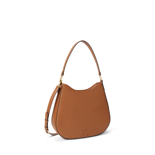 Lauren Tan Pebbled Leather Large Adley Shoulder Bag Lauren 2