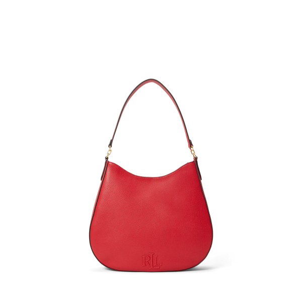 Pebbled Leather Large Adley Shoulder Bag