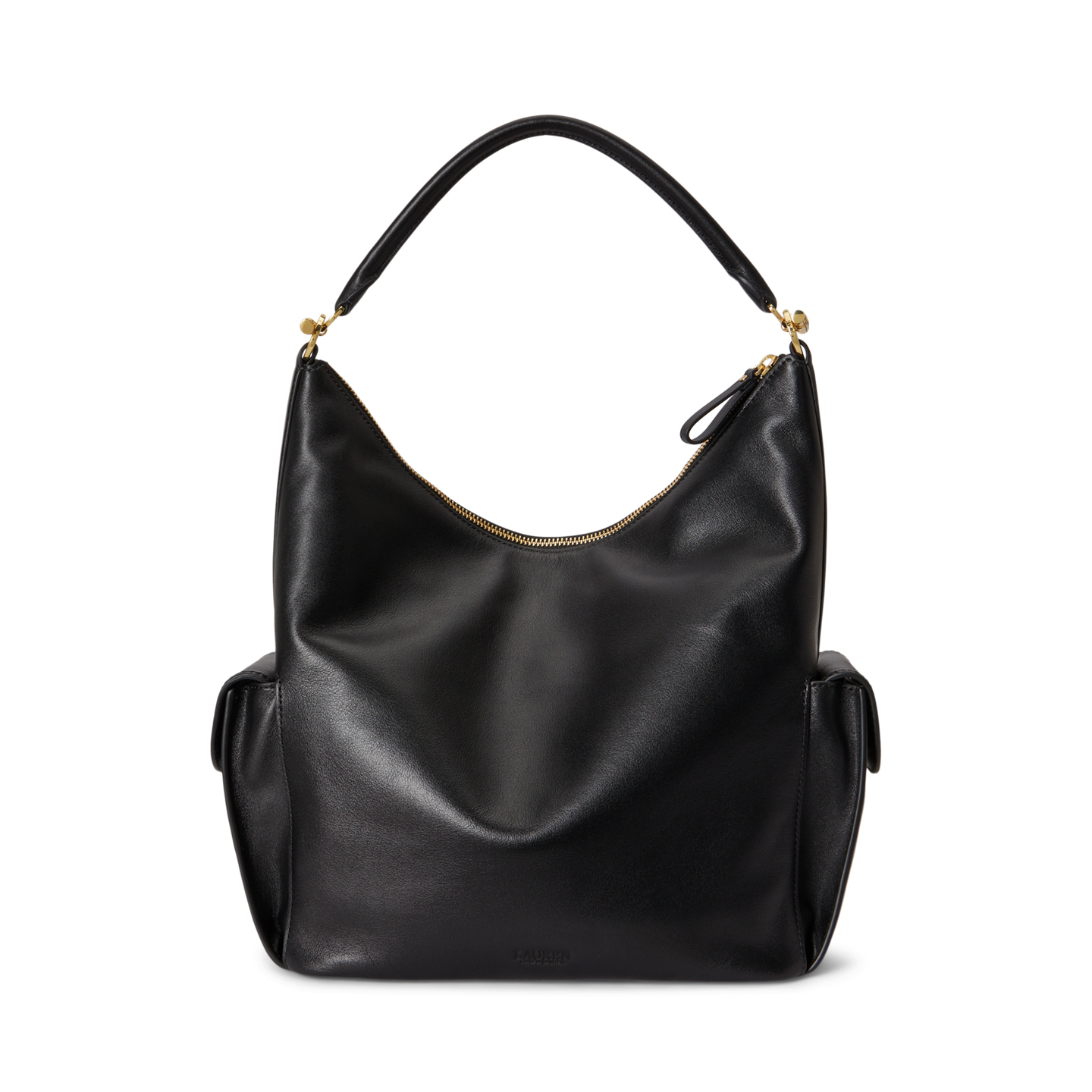 Женская сумка Ralph Lauren Nappa Leather Large Blaike Shoulder, цвет: Чёрный — фото 2