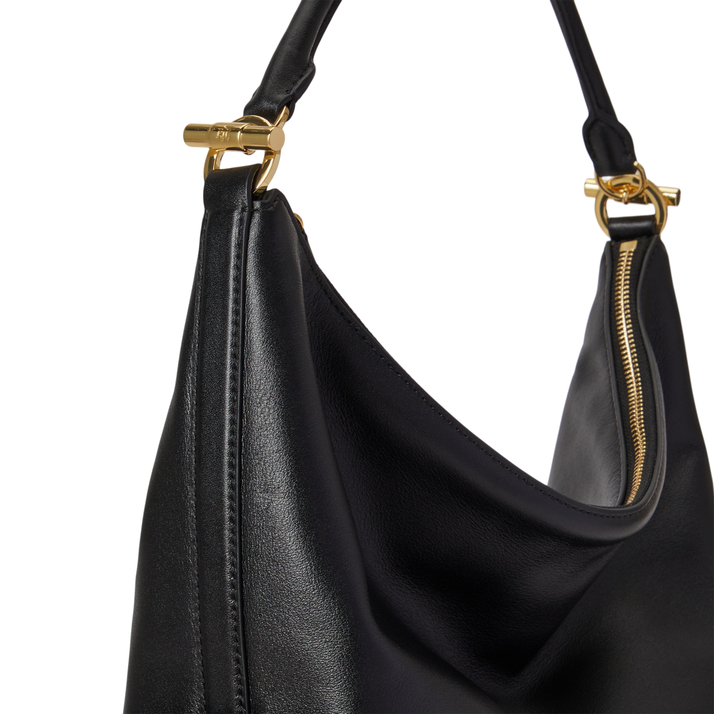 Женская сумка Ralph Lauren Nappa Leather Large Blaike Shoulder, цвет: Чёрный — фото 4
