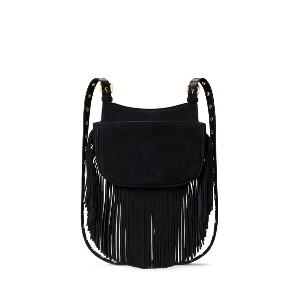 Fringe-Trim Medium Marcy Crossbody Bag