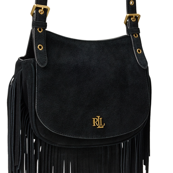Fringe-Trim Medium Marcy Crossbody Bag