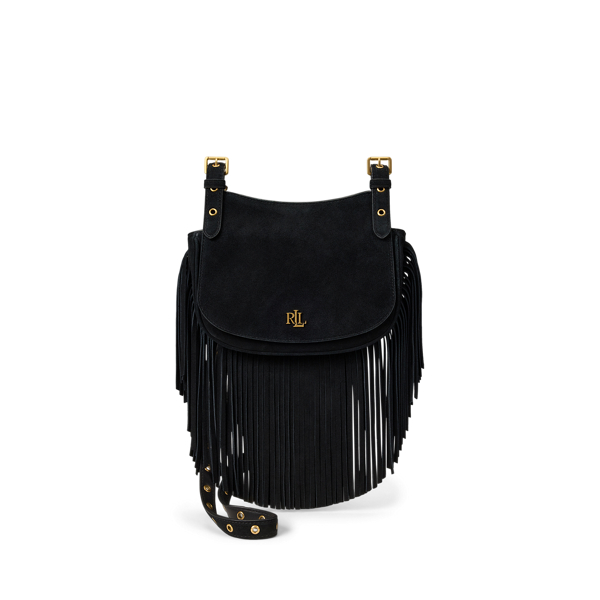 Fringe-Trim Medium Marcy Crossbody Bag