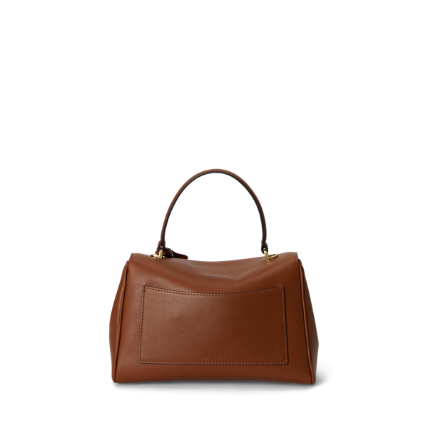 Lauren Tan Nappa Leather Small Farrah Soft Satchel Lauren 4