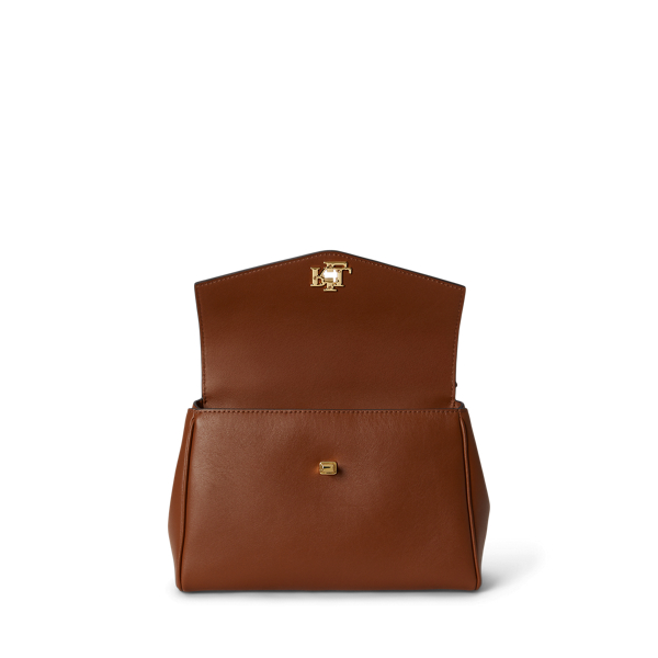 Lauren Tan Nappa Leather Small Farrah Soft Satchel Lauren 5