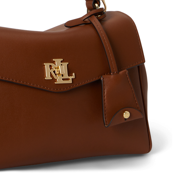 Lauren Tan Nappa Leather Small Farrah Soft Satchel Lauren 7