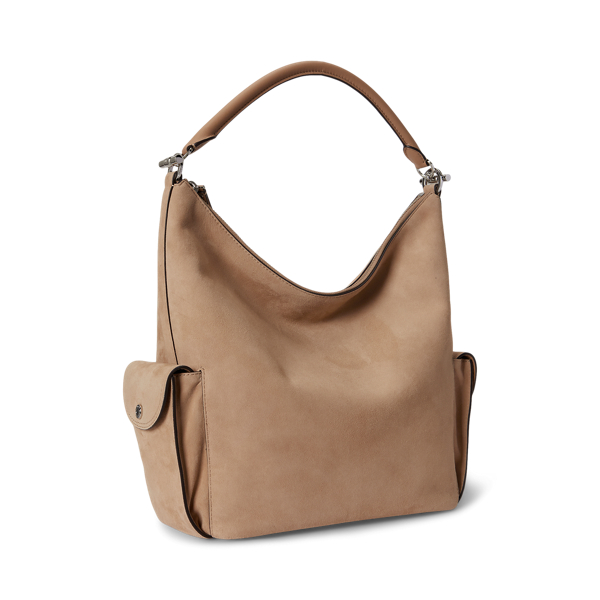 Tan Suede Large Blaike Shoulder Bag Lauren 2