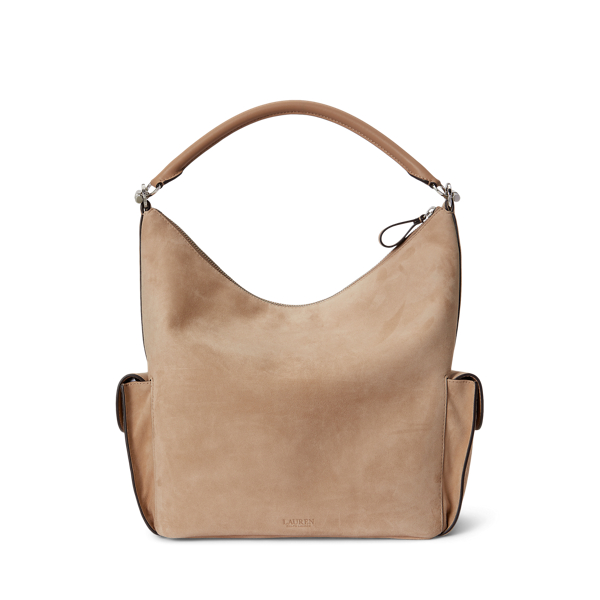 Tan Suede Large Blaike Shoulder Bag Lauren 3