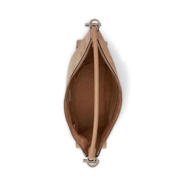 Tan Suede Large Blaike Shoulder Bag Lauren 4