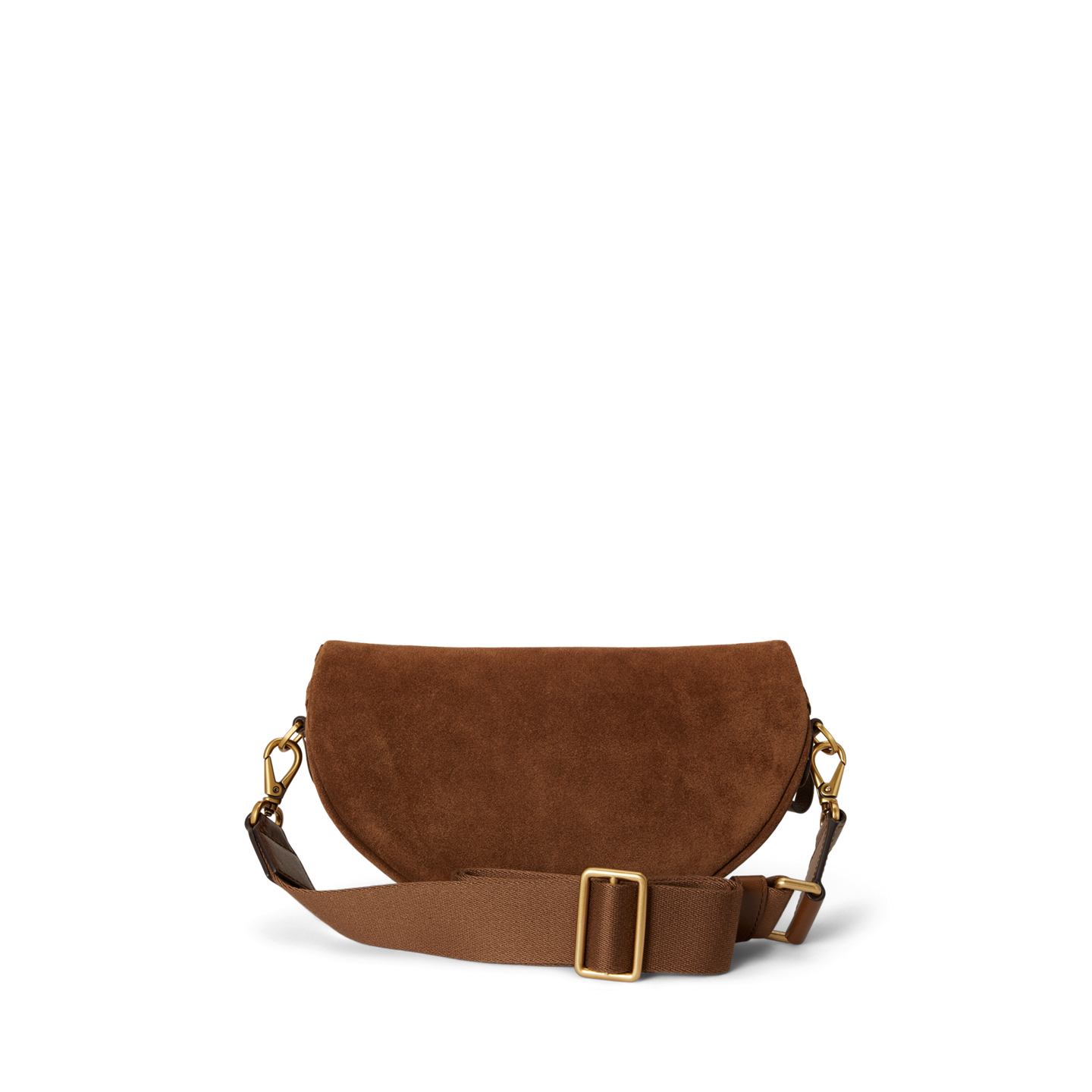 Женская сумка Ralph Lauren Perforated Suede Marcy Belt, цвет: Светлый табачный — фото 2