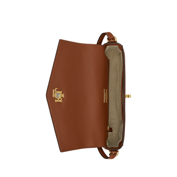 Sac port&eacute; &eacute;paule Farrah moyen cuir nappa Lauren en Sable Lauren 5