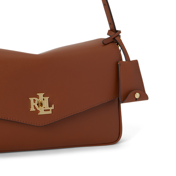 Sac port&eacute; &eacute;paule Farrah moyen cuir nappa Lauren en Sable Lauren 6
