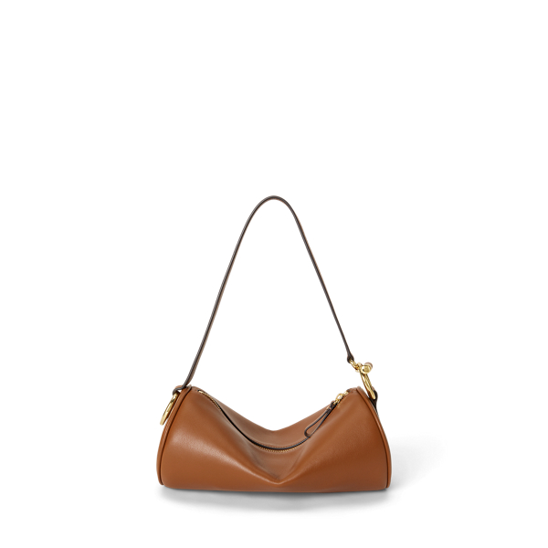 Lauren Tan Nappa Leather Medium Blaike Barrel Bag Lauren 3