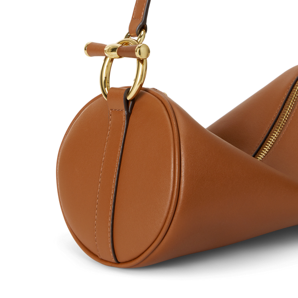 Lauren Tan Nappa Leather Medium Blaike Barrel Bag Lauren 5