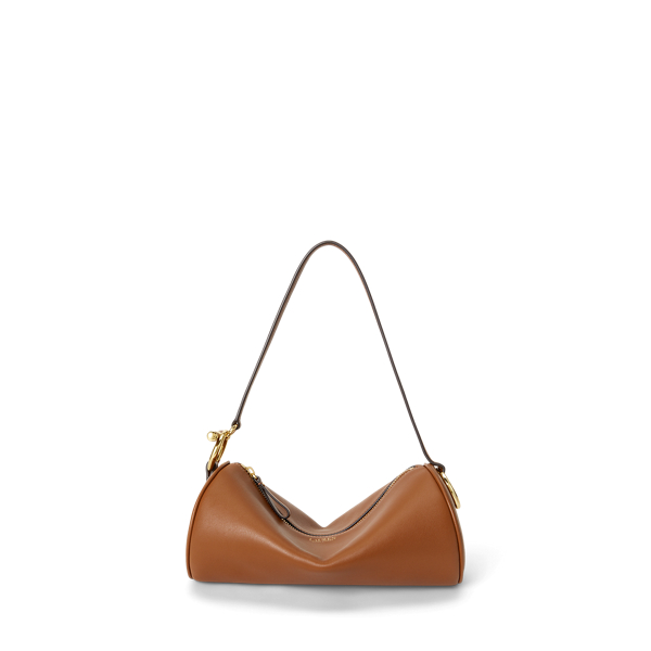 Lauren Tan Nappa Leather Medium Blaike Barrel Bag Lauren 1