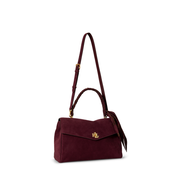 Farrah medium zachte tas met sjaaldetail Lauren in Dk grnt/Urban bltng/Grnt 3