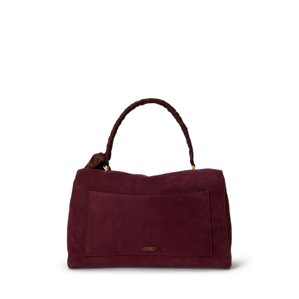 Farrah medium zachte tas met sjaaldetail Lauren in Dk grnt/Urban bltng/Grnt 4