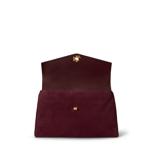 Farrah medium zachte tas met sjaaldetail Lauren in Dk grnt/Urban bltng/Grnt 5