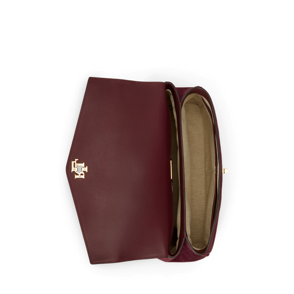 Farrah medium zachte tas met sjaaldetail Lauren in Dk grnt/Urban bltng/Grnt 6