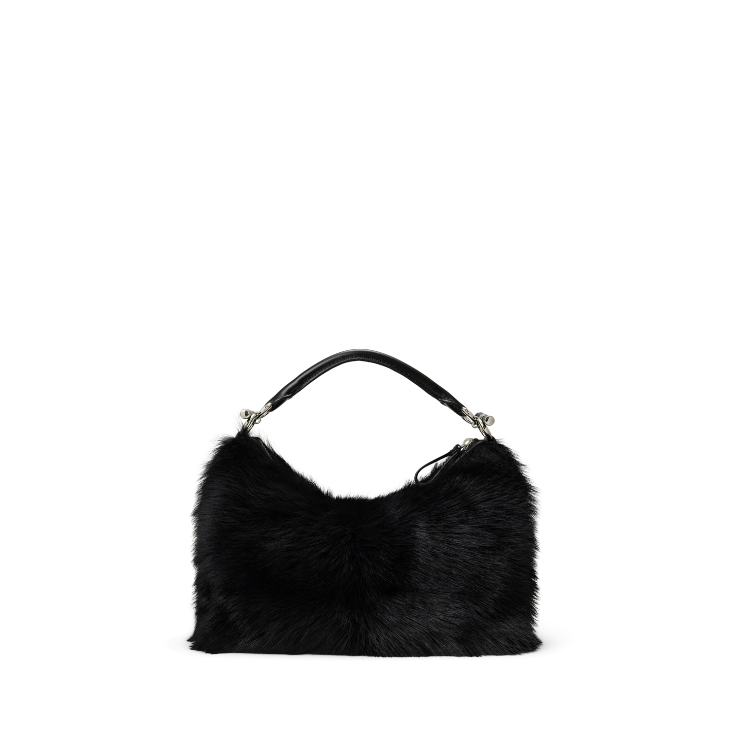 Женская сумка Ralph Lauren Shearling Small Blaike Shoulder, цвет: Чёрный — фото 2
