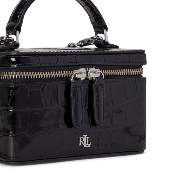 Hallee krokodilpr&auml;glad crossbody-v&auml;ska