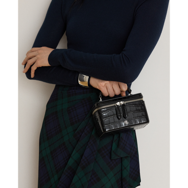 Hallee krokodilpr&auml;glad crossbody-v&auml;ska