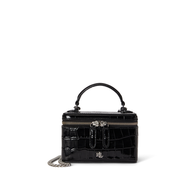 Hallee krokodilpr&auml;glad crossbody-v&auml;ska