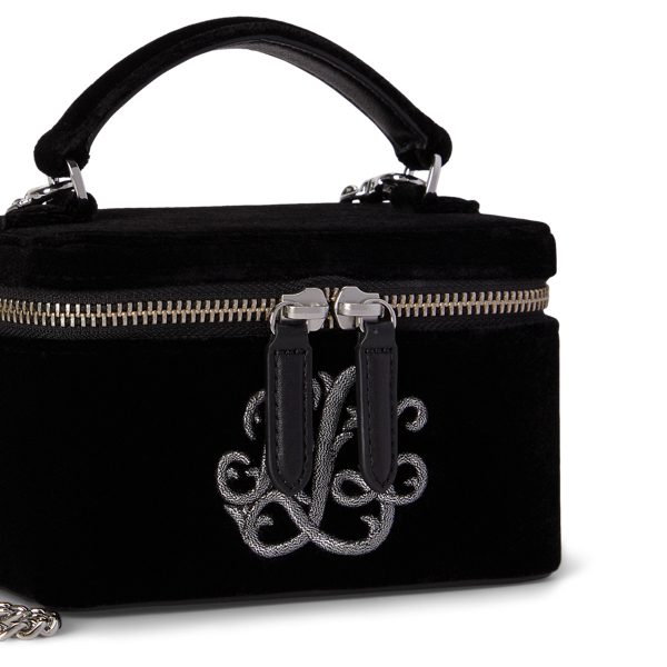 Logo Velvet Small Hallee Crossbody Bag