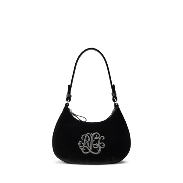 Medium Marcy Velvet Zip Shoulder Bag
