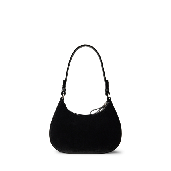 Medium Marcy Velvet Zip Shoulder Bag