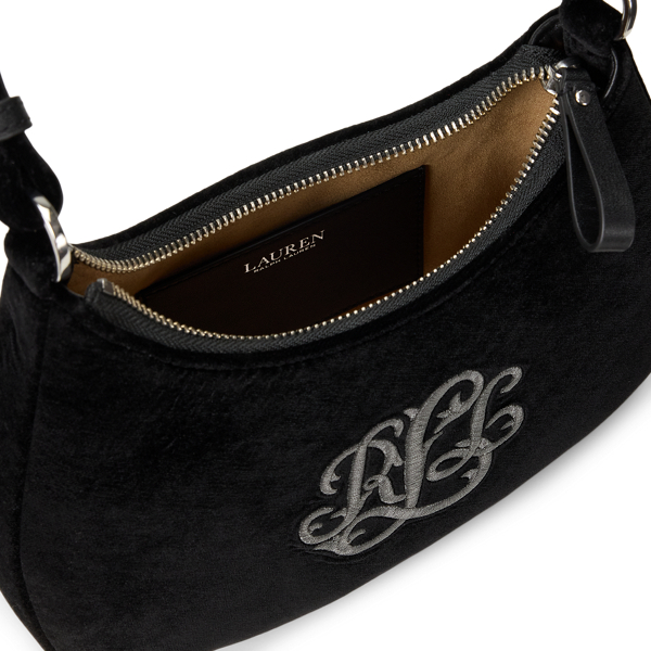 Medium Marcy Velvet Zip Shoulder Bag
