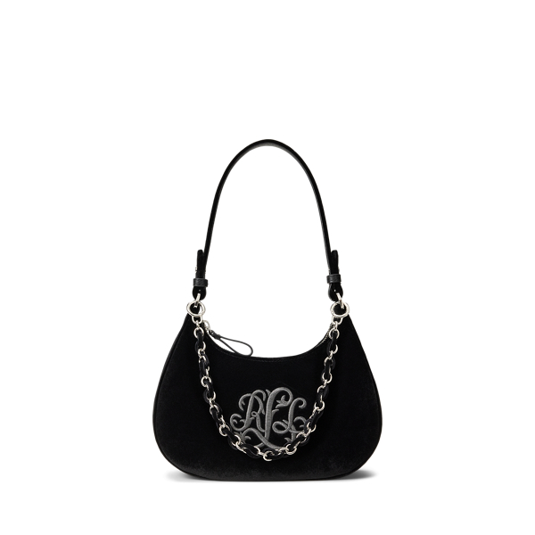 Medium Marcy Velvet Zip Shoulder Bag