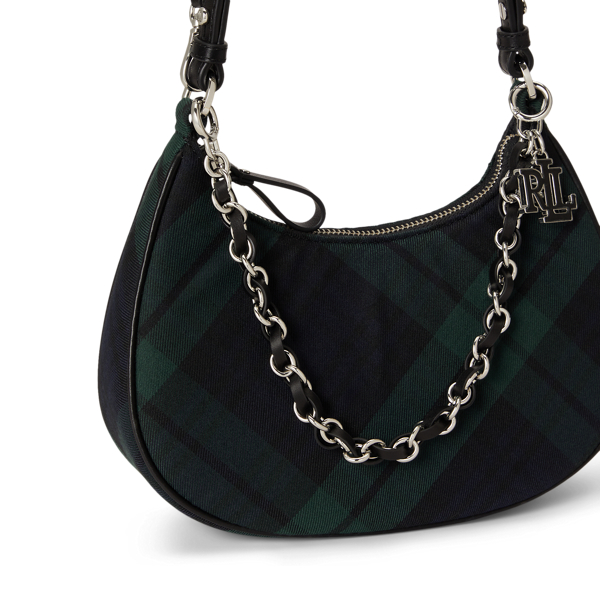 Plaid Medium Marcy Zip Shoulder Bag