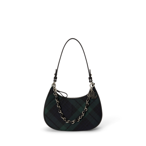 Plaid Medium Marcy Zip Shoulder Bag