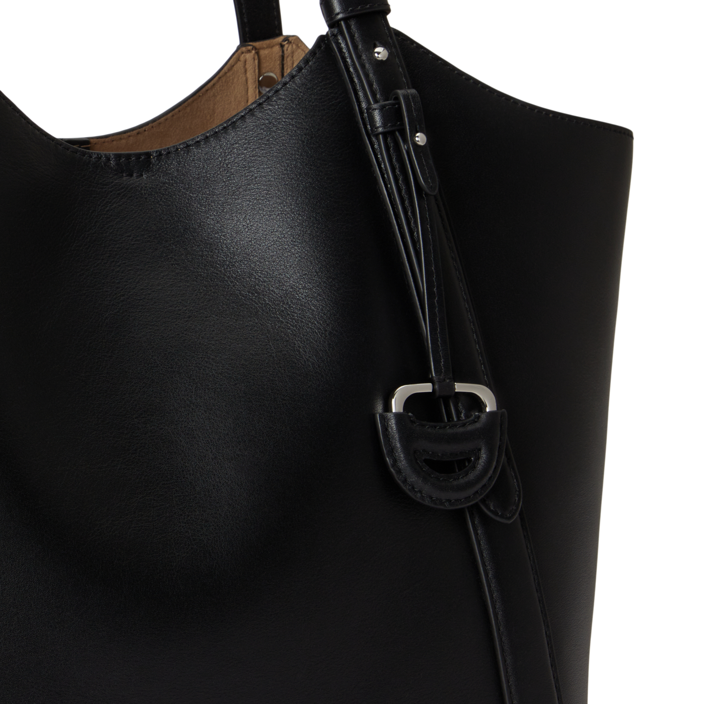 Женская сумка Ralph Lauren Nappa Leather Large Tasha, цвет: Чёрный — фото 4
