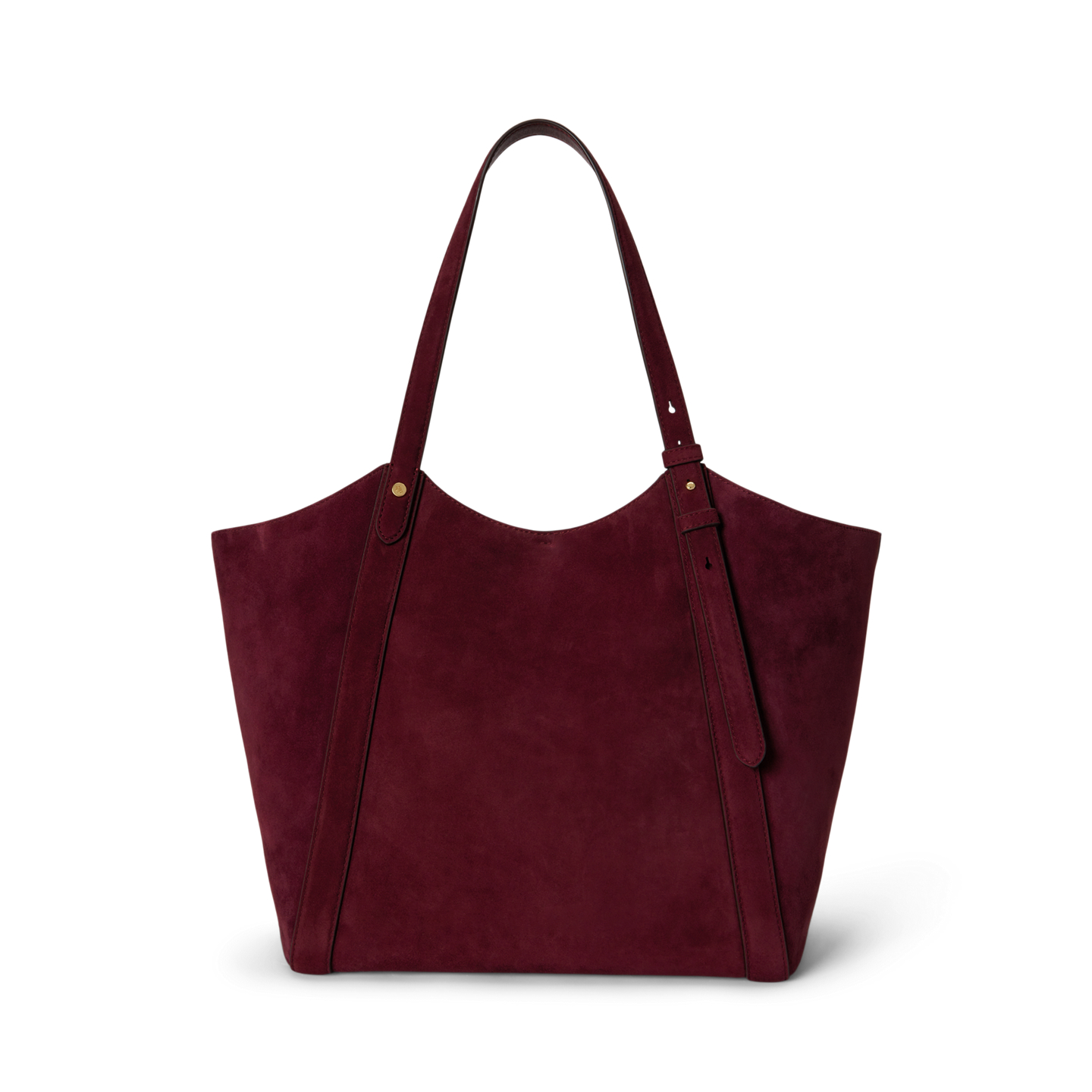 Женская сумка Ralph Lauren Sheep-Suede Large Tasha, цвет: Тёмный гранатовый — фото 2