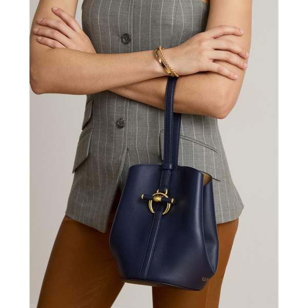 Petit sac seau ouvert Blaike en cuir