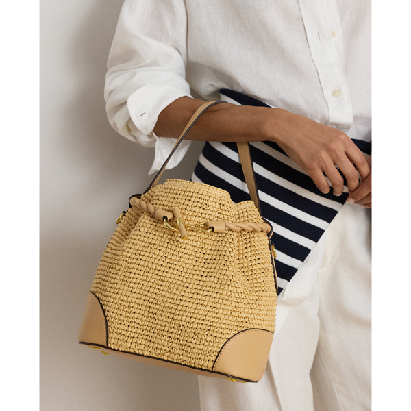 Straw Medium Blaike Bucket Bag