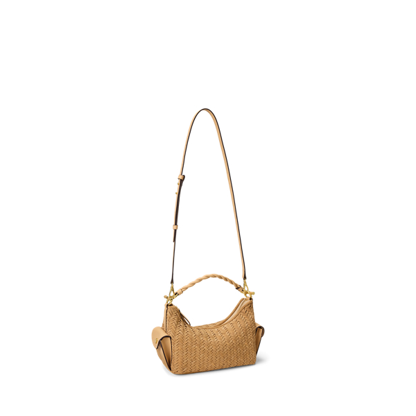 Woven Suede Small Blaike Shoulder Bag