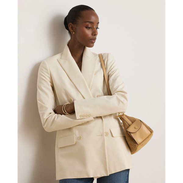 Woven Suede Small Blaike Shoulder Bag