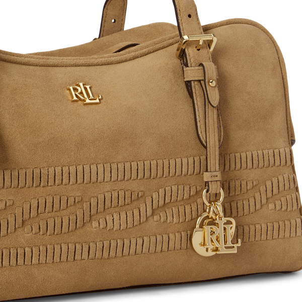 Cable-Embossed Large Marcy Zip Satchel