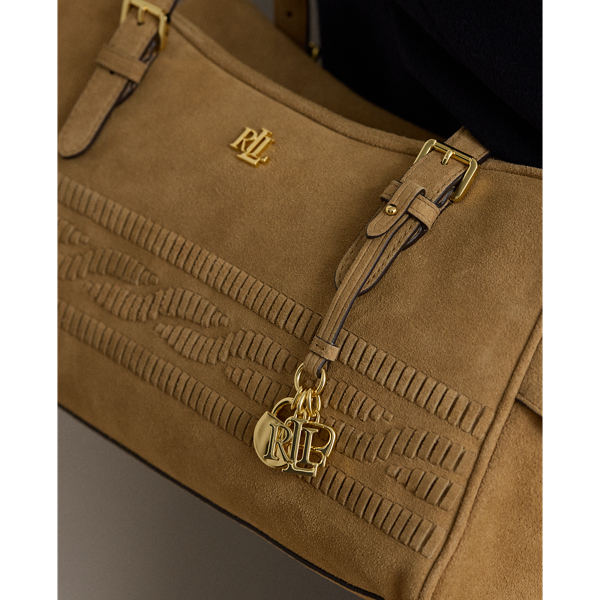 Cable-Embossed Large Marcy Zip Satchel